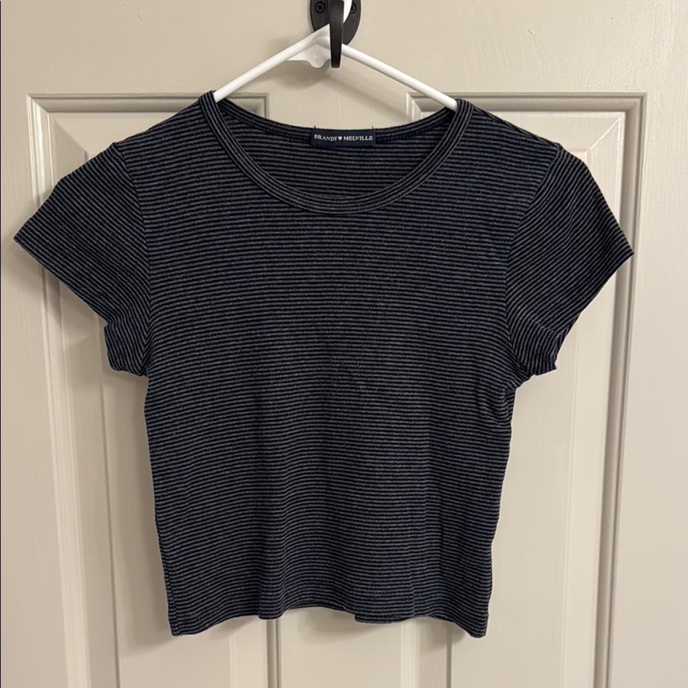 Brandy Melville Black Striped Women's Top